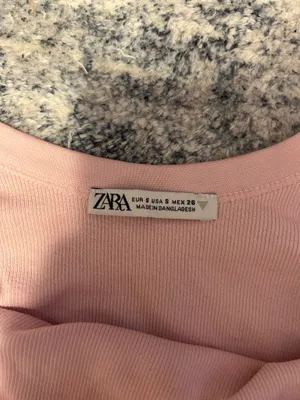 ZARA Pink Ribbed Bodysuit thumbnail 3