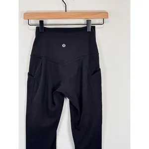 Lululemon Womens Leggings Black Align High Rise Pant Pockets 25" Stretch Size 2 thumbnail 8