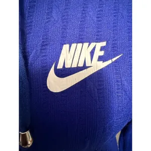 Nike Fit Womens Royal Blue Cable Knit Textured Full Zip Hoodie‎ Small Logo thumbnail 3