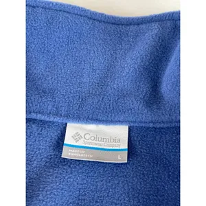 Columbia Fleece Vest Size L Periwinkle Blue Full Zip thumbnail 2