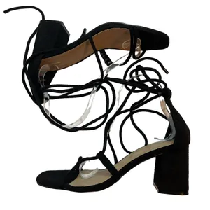 Pretty Little Thing‎ Pump Heel Size 5 Lace Up Black thumbnail 4