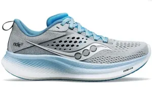 Saucony RIDE 17 Women Light Blue Running Shoe Cushioned Support Sneakers Sz 6.5 thumbnail 1