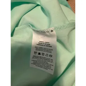 Nike Dri-FIT Floral Tie Dye Golf Polo Shirt Mint Green Teal Womens Medium thumbnail 7