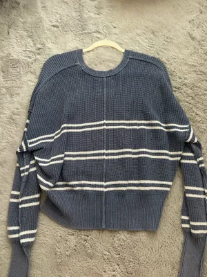 Aerie Striped Sweater Oversized thumbnail 2