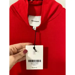 NWT Reformation Dana Knit Mini Dress Red Size Small thumbnail 3