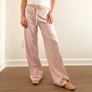 Edikted Pink Striped Drawstring Pants thumbnail 2