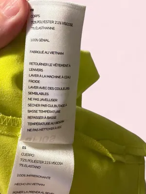 Figs Yellow Catarina Technical Scrub Short Sleeve V-Neck Pocket Top thumbnail 5