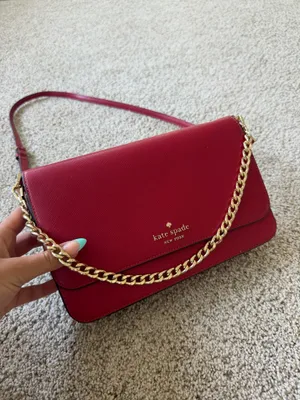 Kate Spade Madison Textured Patent Leather Willow Medium Convertible Crossbody thumbnail 2