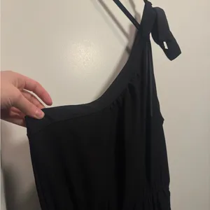 PRETTYGARDEN Chic One-Shoulder Black Maxi Dress thumbnail 5