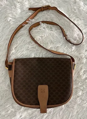 Celine‎ Brown Macadam Crossbody Bag Handbag thumbnail 1