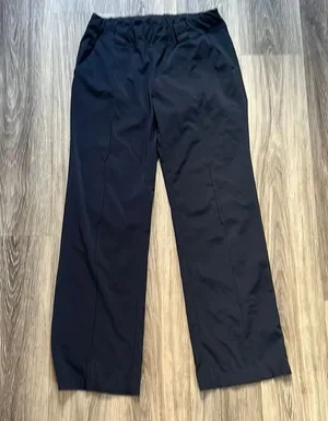 Navy High Rise Straight Leg Pants 10 thumbnail 1