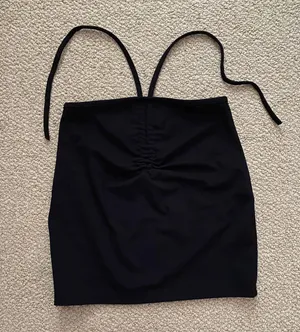 Adika Black Mini Skirt With Tie thumbnail 2