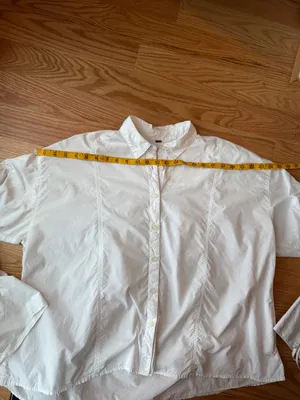 Free People Cotton Brown Eyed Girl White Poplin Ruched Tie Sleeve Shirt S thumbnail 13