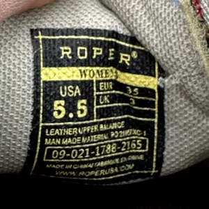 Roper Driving Moccasin Fair Isle Aztec Lace Up Round Toe Leather Tan 5.5 thumbnail 7