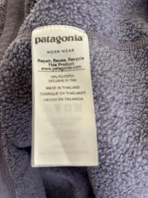 Patagonia Better Sweater 1/4-Zip Heather Gray Sz L Zip Pocket Logo Fleece Lined thumbnail 6