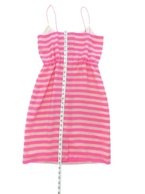 J.Crew pink beige horizontal striped Y2K preppy Barbiecore Ivy League NWT size 0 thumbnail 10