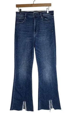 Hidden Jeans Women High Rise Flare Front Slit Hem Denim Blue Size 30 thumbnail 1