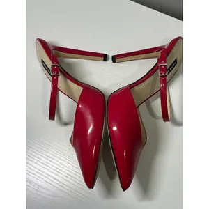 Nine West Red Patent Leather Pointed Toe Mary Jane Stiletto Heels Womens Size 7M thumbnail 8