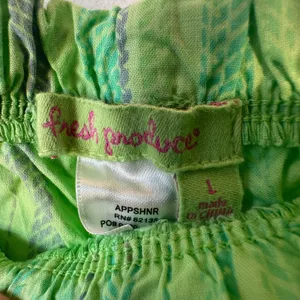 Fresh Produce Nautical‎ Rope Park Ave Capri Pants Meadow Green Cotton Large NWT thumbnail 4