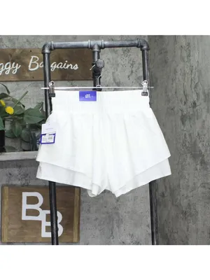 NWT Joylab Double-Layer Woven Mid-Rise Shorts 2.5 in 92618165 White XS thumbnail 3
