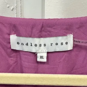 Endless Rose Magenta Pink Pleated Maxi A-line Dress V-Neck Sleeveless XL Brunch thumbnail 6