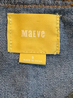 Anthropologie Maeve lace up shoulders denim dress thumbnail 11