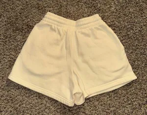 WHITE FOX BOUTIQUE yellow shorts, size XS, but they fit oversized thumbnail 5