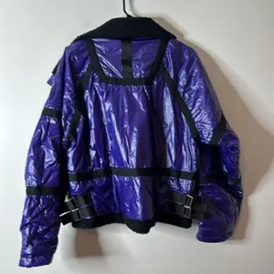 Free People Movement NWT Ski Jacket Vagabond Fleece Bomber coat purple XS thumbnail 5