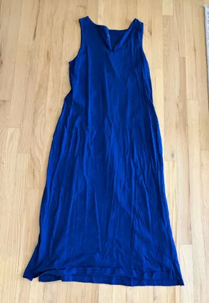 Belle by Kim Gravel v neck Tank Maxi Dress medium cotton modal thumbnail 1