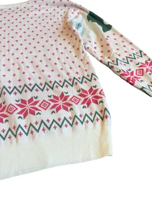 Mattel Barbie Pullover Stretchy Sweater Crew Neck Pony Tail Pink Size Small NWT thumbnail 11