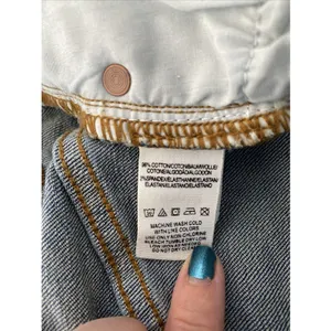 Free People Denim Mini Skirt Womens Size 0 Blue Medium Wash‎ Cotton Blend Casual thumbnail 8