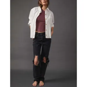 Free People The Lasso Jean / Washed Black thumbnail 6