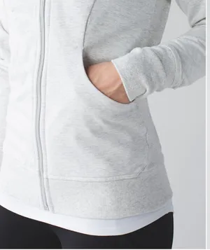 Lululemon Scuba Hoodie Heathered White / Silver thumbnail 4
