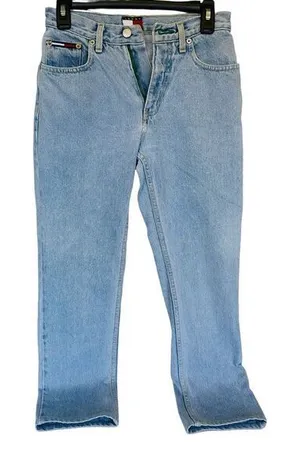 VTG Tommy Hilfiger Classic Woman's Blue Jeans Denim Wash 1/30 100% Cotton‎ 26" thumbnail 1