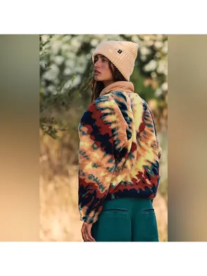 Free People FP Movement Gorpcore Hit the Slopes Printed Pullover Oasis Combo xs thumbnail 2