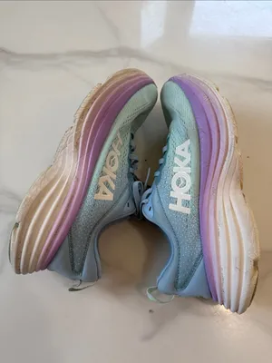 Hoka Pastel Mint & Lavender Women’s Running Sneakers thumbnail 6