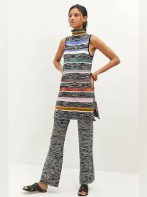 Anthropologie Space Dyed Sleeveless Sweater Cowl Neck Tunic Lagenlook NWOT thumbnail 15
