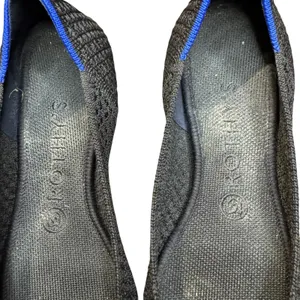 Rothy's The Point Shoes Womens Size 8.5 Black Knit Pointed Toe Flats Comfort thumbnail 3
