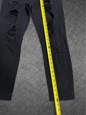 Black Distressed High Rise Jegging Jeans thumbnail 6