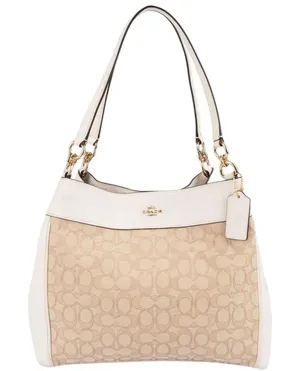 Coach Small Lexy Shoulder Bag in Signature Khaki Jacquard F29548 thumbnail 1