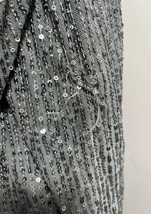 Silver Long Formal Dress Size 10 thumbnail 7