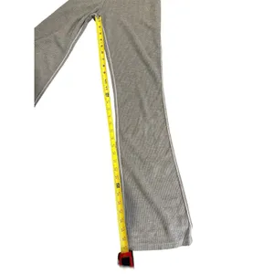 Intimately Free People Womens Thermal Pants Gray High Rise Slim flare Lounge XS thumbnail 5