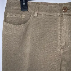 Peace Of Cloth NYC Khaki Stretchy High Rise Slim Straight Leg Pants 8 thumbnail 3