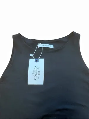 REORIA Women's Sleeveless High Neck Bodysuit Tank Top Black XL NWT thumbnail 4