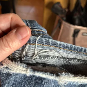 7 For All Mankind Bootcut Jeans Size 28 Distressed Low Rise Medium Wash Denim thumbnail 16