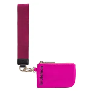 Lululemon Dual Pouch Wristlet Sonic Pink/Pomegranate/Black thumbnail 3