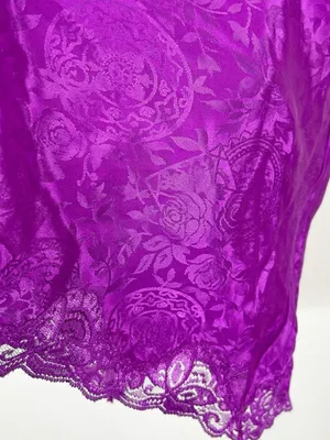Vintage 90’s Victoria’s Secret gold label nightie négligée purple size M VTG thumbnail 7