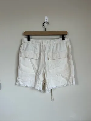 Free People Linen Rayon Raw Hem Beach Shorts thumbnail 6