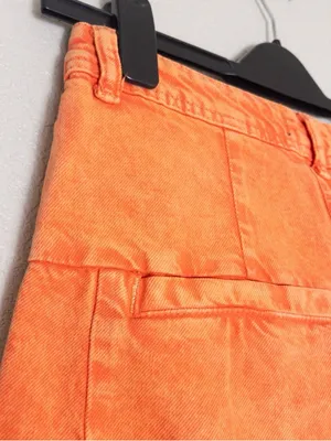 Free People We The Free Equinox Denim Jean 25 Coral Fusion Oversized Flared thumbnail 12