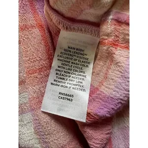 BP Peach Pink Cream Purple Plaid Strappy Summer Mini Dress XS thumbnail 6